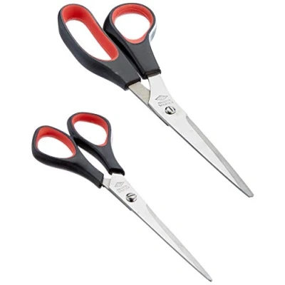 Abbildung von WEDO Linkshänder Scheren Set 16,0 cm / 21,0 Universal Linkshänderschere rostfreier Edelstahl
