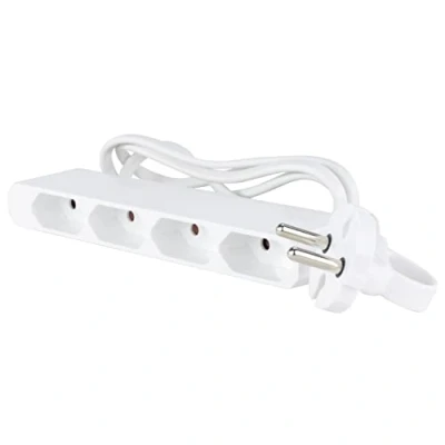 Abbildung von GAO 0254 Steckdosenleiste 4fach Weiß Eurostecker 1 St. (Kabellänge 1.50 m)