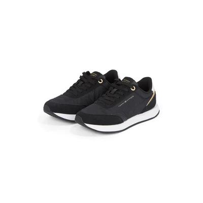 Abbildung von Tommy Hilfiger ESSENTIAL RUNNER Plateausneaker, Freizeitschuh, Halbschuh, Schnürschuh mit Kontrastbesatz