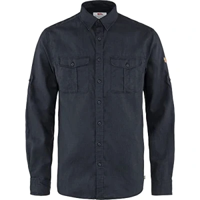 Abbildung von Fjallraven 87208 555 Övik Travel Shirt LS M Herren Dark Navy Größe