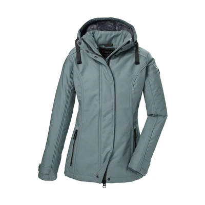 Abbildung von G.I.G.A. DX Damen Softshelljacke/Outdoorjcake mit abzippbarer Kapuze GW 23 WMN SFTSHLL JCKT, aquaverde, 38, 42211 000