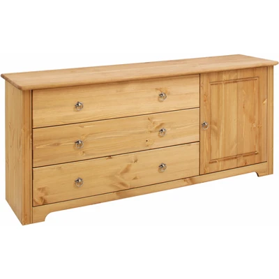 Abbildung von Home affaire Kombikommode &quot;Hugo&quot;, aus massiver Kiefer, Breite 152 cm