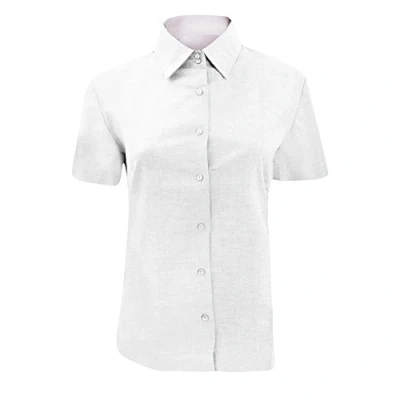 Abbildung von Russell Collection Bluse mit kurzen Ärmeln Damen (Weiß)