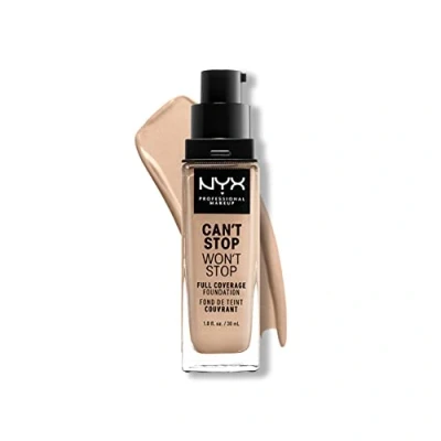 Abbildung von NYX Professional Makeup Can&#039;t Stop Won&#039;t Full Coverage Foundation Light Ivory 30 ml