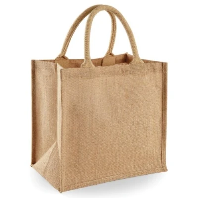Abbildung von Westford Mill, Einkaufstasche aus Jute, mittelgroß, natur, 30 x 19 cm