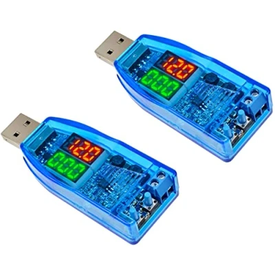 Abbildung von TECNOIOT 2pcs Dual LED DC 5V bis 1V 24V USB Step Up Down Buck Boost Converter Netzteil