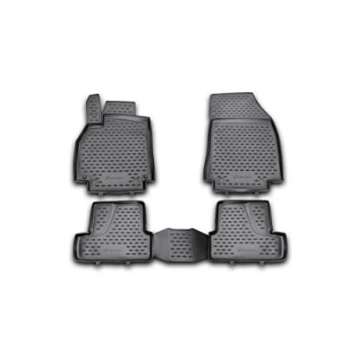 Abbildung von Element Gummimatten Passgenaue Fußmatten Renault Megane 3 2008 2016 4tlg, Schwarz