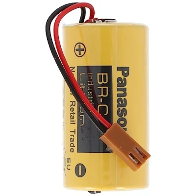 Abbildung von BR CCF1TH CNC Backup Batterie Lithium mit Kabel und Stecker