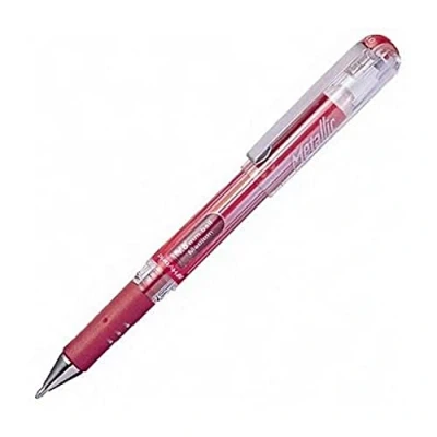 Abbildung von Pentel Gelschreiber Hybrid 0,5mm metallic rot