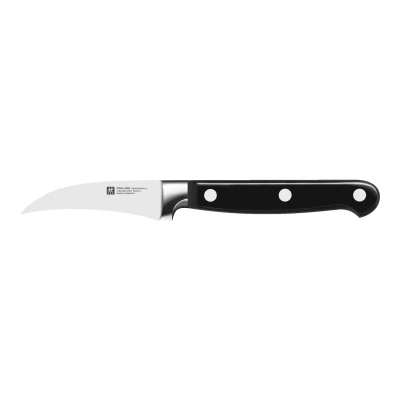 Abbildung von ZWILLING Professional S Schälmesser, Klingenlänge: 7 cm, Kleines Klingenblatt, Rostfreier Spezialstahl/Kunststoff Griff mit Nieten, Schwarz, [Made in Germany]