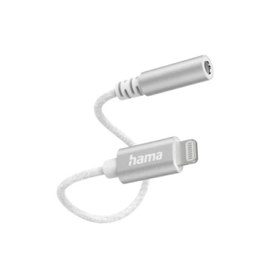 Abbildung von Hama Aux Adapter Lightning 3,5 mm Klinke Buchse, Weiß Audio zu