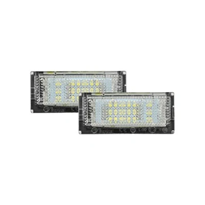 Abbildung von AUTO STYLE Satz LED Nummerschildbeleuchtung kompatibel mit BMW 3er E46 Limousine/Touring 1998 2005