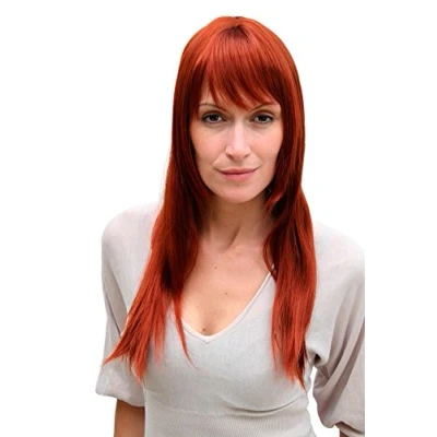 Abbildung von WIG ME UP Perücke 3280 130 rot rostrot glatt lang Sleek Look Pony Frisur