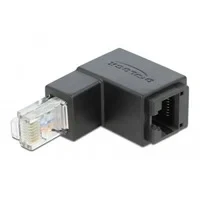 Abbildung von Adapter RJ 45 Cat.6 Stecker &gt; Buchse, 90 unten abgewinkelt