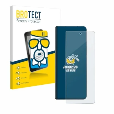 Abbildung von BROTECT Entspiegelungs Schutzglas für Samsung Galaxy Z Fold 4 Schutz Folie Panzerfolie Glas Matt [Extrem Kratzfest 9H, Anti Reflex, Fingerprint]