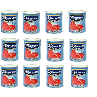 Abbildung von 24x TAGLIAMONTE Pomodori Pelati geschälte Tomaten sauce aus Italien dose 800g