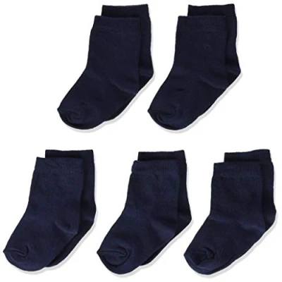 Abbildung von MINYMO Unisex Baby 5er Pack Ankel Socken, Schwarz (Schwarz 106), 15 18 (Herstellergröße:15 8)