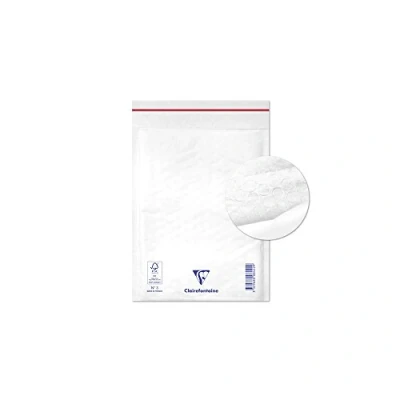 Abbildung von Clairefontaine 7342C Packung mit 10erhobene Luftpolster Versandtaschen weiß 150x210 mm, 90g, 1 Pack