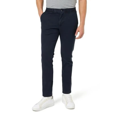 Abbildung von Tommy Hilfiger Herren Chinos Chino Bleecker Structure Gmd Stretch, Blau (Desert Sky), 36W / 32L