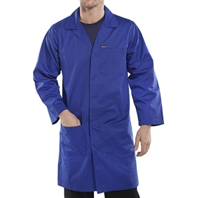 Abbildung von Poly Baumwolle Mantel Warehouse, Blau, 34 UK (44 EU)