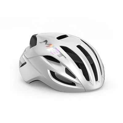 Abbildung von MET Unisex Adult Rivale Renradhelm, White Holographic Glossy, L