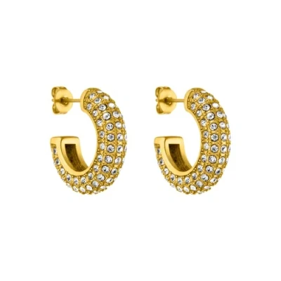 Abbildung von Purelei BIG Glitter Ohrringe goldcoloured, Damen, Größe: One Size, Gold coloured