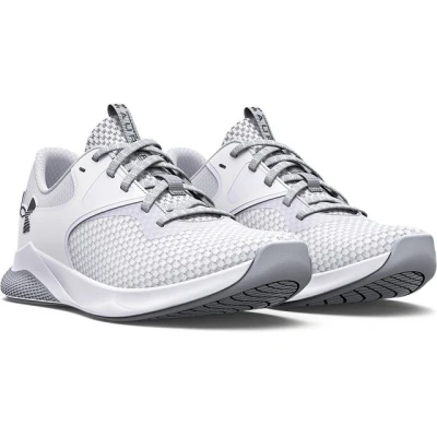 Abbildung von Under Armour Charged Aurora 2 Trainingsschuh, Damen, Größe: 38.5, White/metallic warm silver Schuhe