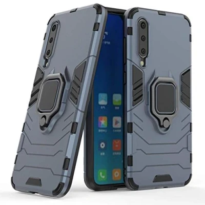 Abbildung von Kompatibel mit Xiaomi Mi 9 SE Hülle, Ring Ständer Magnetischer Handyhalter Auto Caseme Schutzhülle Case für Mi9 (Navy Blau)