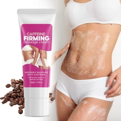 Abbildung von Koffein straffende Creme, Anti Cellulite Körperlotion, Feuchtigkeitscreme, Fettverbrennungscreme, Lotion mit Koffein, feuchtigkeitsspendende Lifting Bodylotion für Bauch,