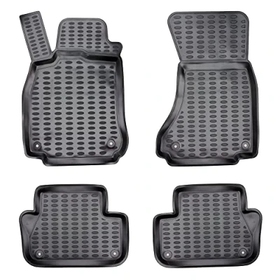 Abbildung von Elmasline Design 3D Gummimatten Set für BMW 1er F20 Baujahr 2011 2019 Extra hoher 5cm Rand