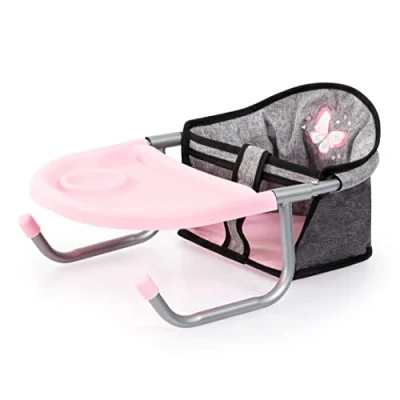 Abbildung von Bayer Puppenmöbel Puppen Tischsitz grau/rosa