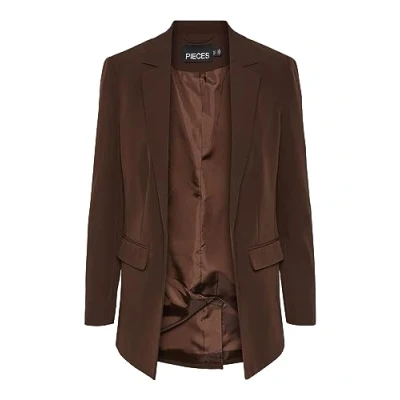 Abbildung von Pieces Pcbossy LS NOOS Kurzmantel, Damen, Größe: Medium, Chicory coffee