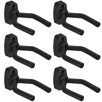 Abbildung von Newaner Gitarren Haken Gitarrenständer Wand Halterung für Akustikgitarre, klassische Gitarre, E Bass, Ukulele(6 Stück)