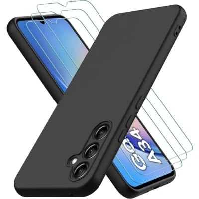 Abbildung von Panzer Schutz Glas für Samsung Galaxy A34 5G Panzerglas, HD Displayschutzfolie, 9H Härte Schutzglas Schutzfolie, Frei von Kratzern, Ultra klar Panzerfolie 3 Stück