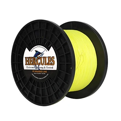 Abbildung von HERCULES Super Cast 100m 2000m Yards Geflochtene Angelschnur 10lb 300lb Test für Salzwasser Süßwasser PE Geflecht Fischdraht Superline 8 Stränge