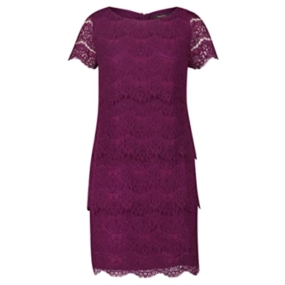 Abbildung von Vera Mont Kurzarm Etuikleid, Damen, Größe: 36, Real purple
