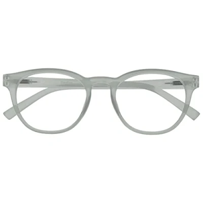Abbildung von OPULIZE Blu Lesebrille Blaulichtfilter Cool Rund Rahmen Federscharniere Verbessern Den Schlaf Computer Gaming Entspiegelt Eis Herren Damen B5 C+2.00