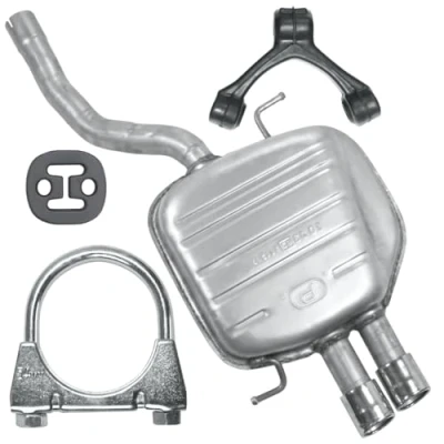 Abbildung von Schalldämpferset Auspuff Endtopf für Passat B6 2005 11/2010 2.0 TDI