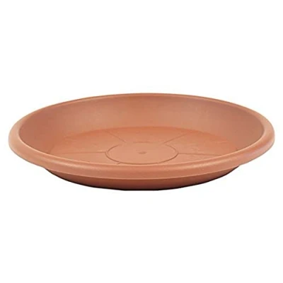 Abbildung von greemotion Blumentopfuntersetzer Terrakotta Untersetzer Blumen mit Durchmesser Pflanzkübel aus Kunststoff Pflanzenuntersetzer rund Pflanzen Untertopf, 68.00 x 9.50 cm