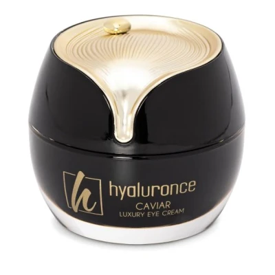 Abbildung von hyaluronce Caviar Luxury Eye Cream, Augencreme mit Kaviar Extrakt und Matrixyl für strahlenden Blick, mildert Augenringe Schwellungen,weniger Falten 15ml