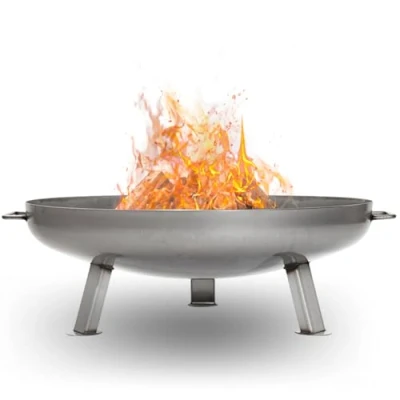 Abbildung von Czaja Feuerschalen® Edelstahl Feuerschale Bonn Ø 80 cm mit Wasserablaufbohrung aus rostfreiem, hitzebeständigem Edelstahl, Rostfreie für den Garten und Terrasse