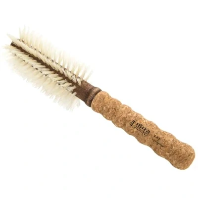 Abbildung von Ibiza Hair Rundbürste Eco Korkholz B3 Natur Professionell Handgefertigt Mittel