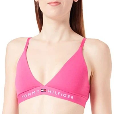 Abbildung von Tommy Hilfiger Damen Triangel BH Stretch, Rosa (Hot Magenta), M