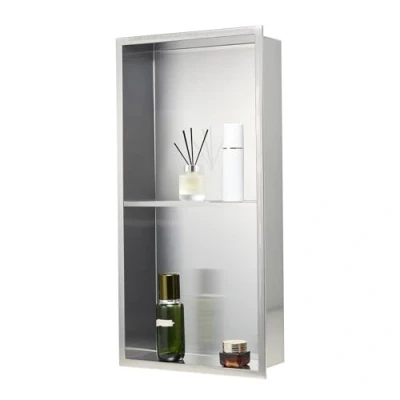 Abbildung von VEVOR Wandnische Duschnische Duschablage Duschregal 10,16x33,02x63,5cm