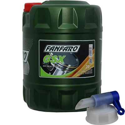 Abbildung von 20 Liter FANFARO Motoröl GSX 15W 40 API SG/CD Engine Oil Öl inkl. Auslaufhahn