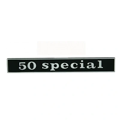 Abbildung von Emblem/Schriftzug &#039; 50 Special hinten für Vespa V50 2 Pins 132x17mm
