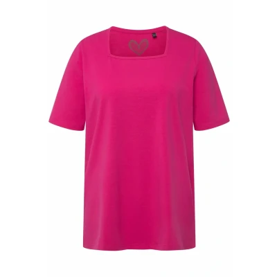Abbildung von Ulla Popken Tshirt basic, Damen, Größe: 42/44, Fuchsia pink