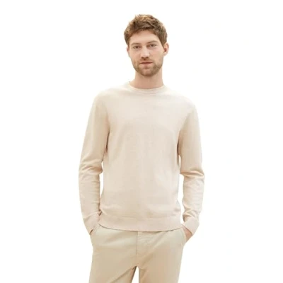 Abbildung von TOM Tailor Basic Strickpullover, Herren, Größe: XL, Silver ecru light melange