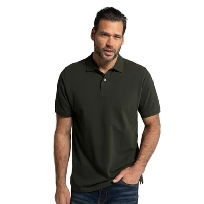 Abbildung von JP 1880 Herren Poloshirt, Piqué Hemd Dunkle Olive L
