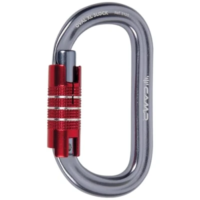 Abbildung von C.A.M.P. Camp Unisex Karabiner, oval, XL, 3 Schloss, poliert, Rot, Einheitsgröße